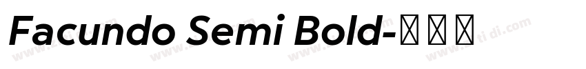 Facundo Semi Bold字体转换